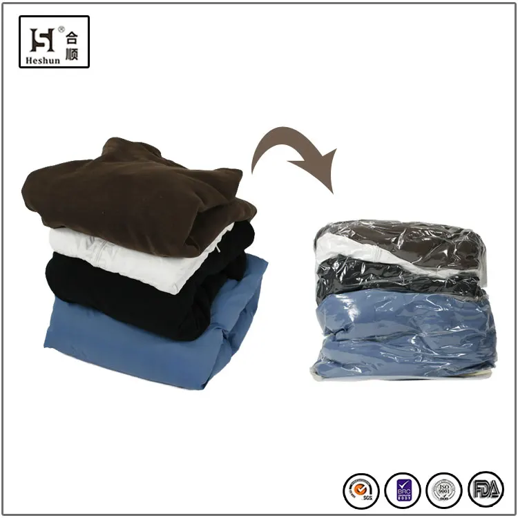 
Manufacture Plastic Space Saver Bag Vacuum-Seal Cube-Shaped Storage Bag 