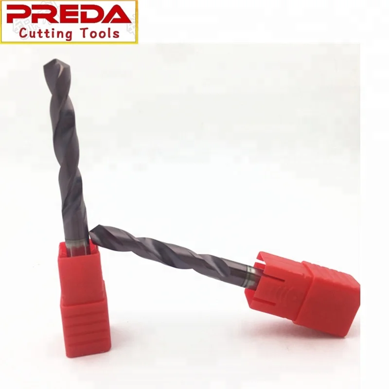 PREDA Tungsten Carbide Twist Drills For CNC Machining