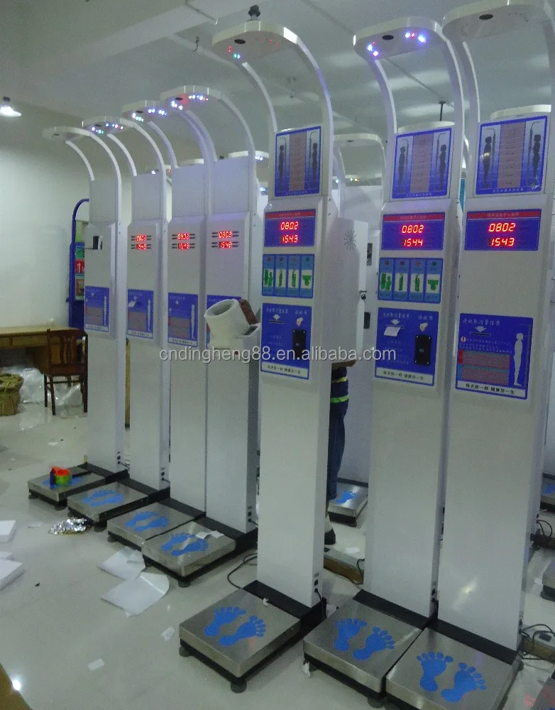 DHM-15B Weight Scale Height measure machine Coin Slot blood pressure