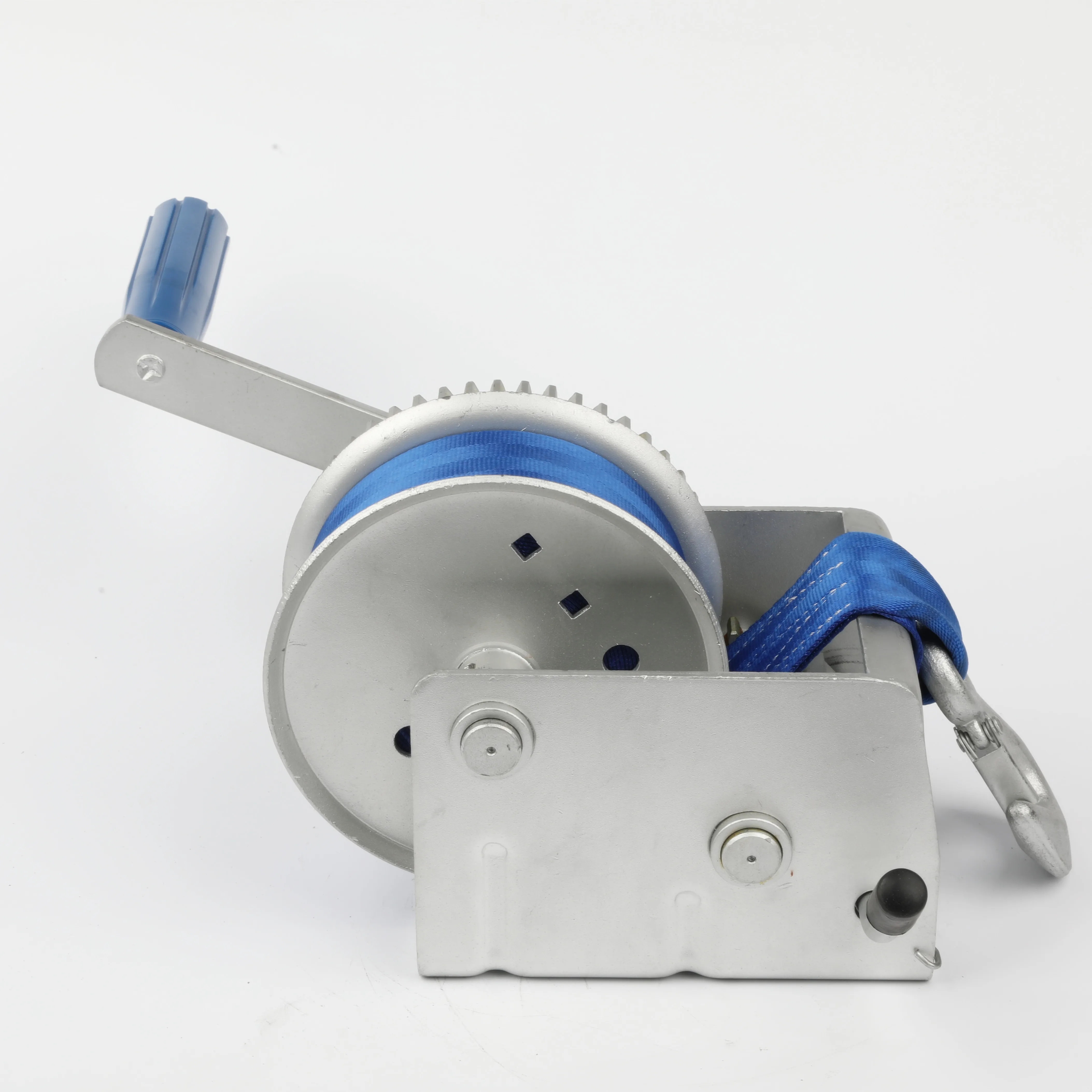 mini boat trailer rope portable hand puller winch manual of 700kgs