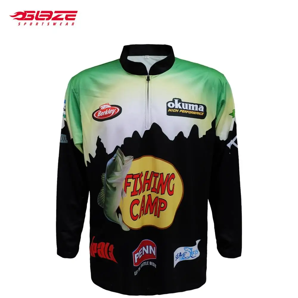 Сублимационные быстросохнущие рубашки для рыбалки с защитой от УФ-лучей