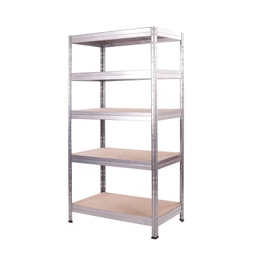 KINDE Boltless Rack 5 Tier Adjustable Metal Shelf Racking Shelves Stacking Racks 500 KG 150 x 75 x 30 CM
