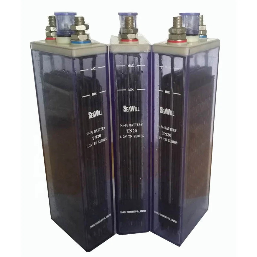 Rechargeable Nickel iron battery price 1.2v 20Ah ni fe battery