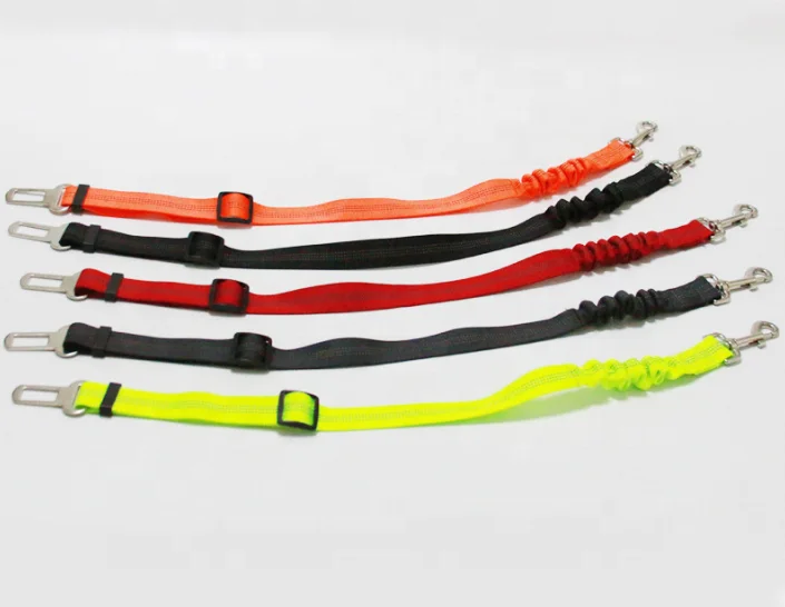 Регулируемый сверхмощный, эластичный и прочный автомобильный ремень безопасности для собак