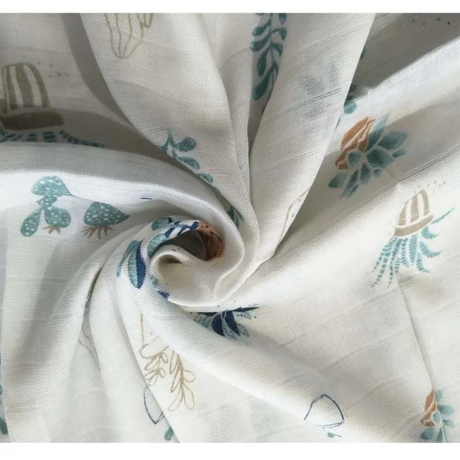 Материал: 100% хлопок и муслиновая ткань плотностью 88x64