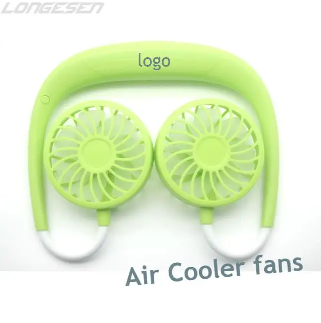 Personal Neck Hanging air cooler Fan Portable Desk Battery Rechargeable USB tiny Fans for Travel Camping Outdoor