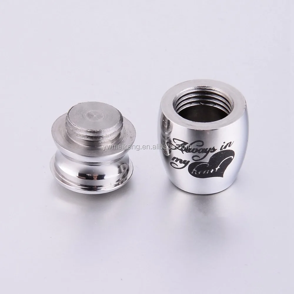 Pet Memorials Silver Tone Stainless Steel Tiny Small Pet Cremation Urn