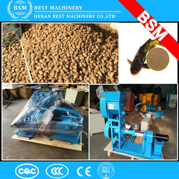 200-300kg/h auger/extruder floating fish feed machine / catfish feed pellet machine