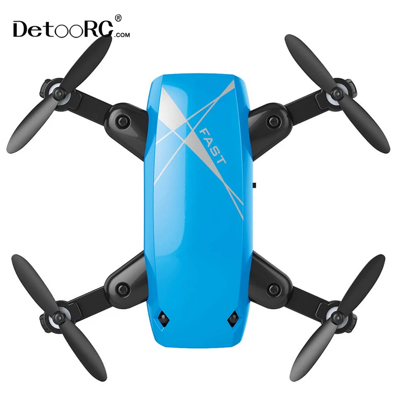 Detoo foldable pocket camera nano quadcopter with phone controlled flying drone