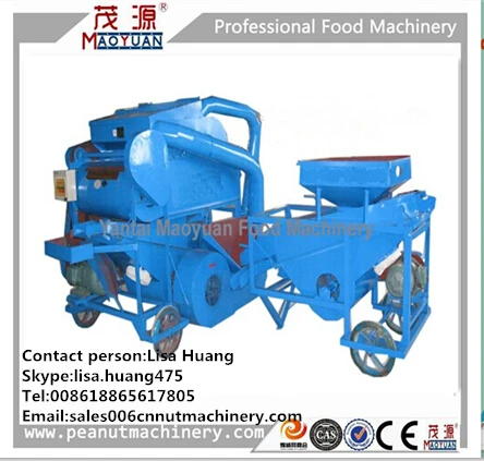 Высокая эффективность Малый лущильный аппарат для изготовления лущитель для арахиса жидкость для снятия с дизельным двигателем