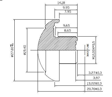 HK-6032B-1180   Wholesale  2D high definition panorama wide angle lens with M12*P0.5