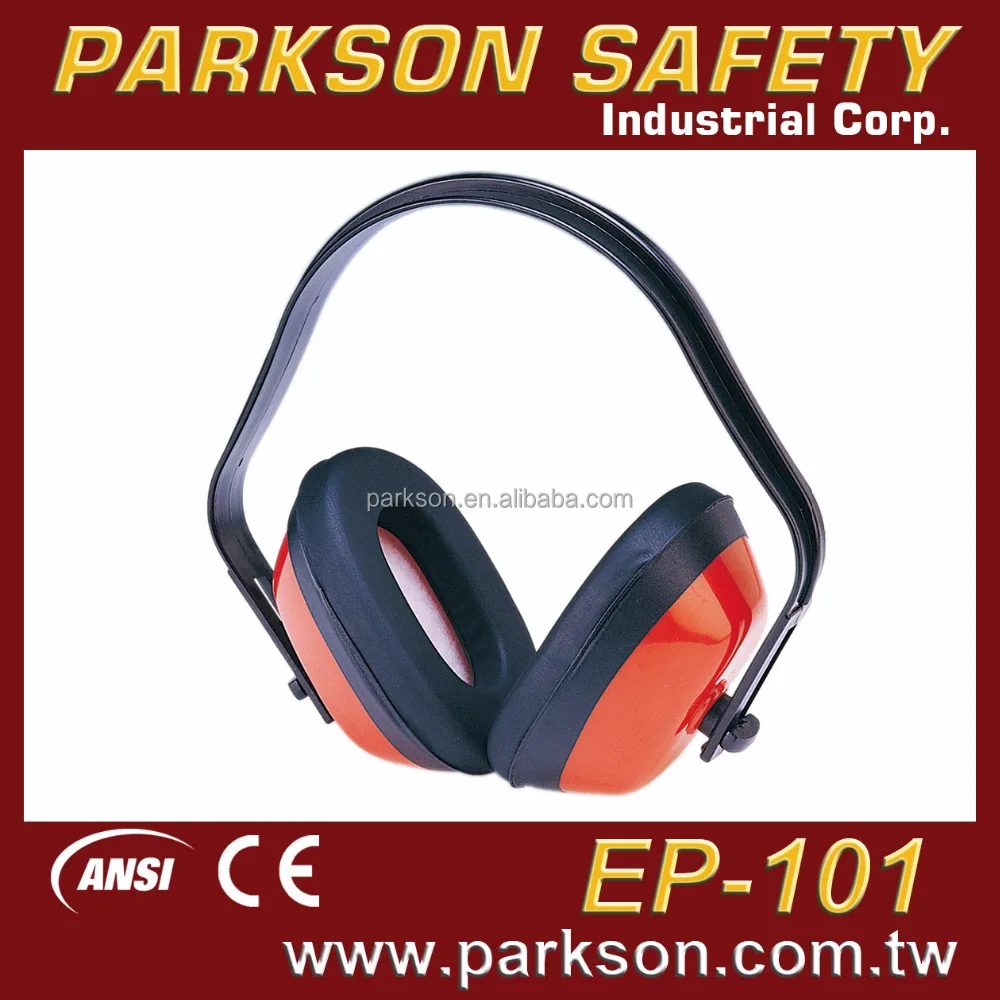PARKSON SAFETY Taiwan Ebay Hot Sells Traditional Comfortable Red Ear Defender Earmuff ANSI S3.19 CE EN352 EP-101 Earmuff Safety