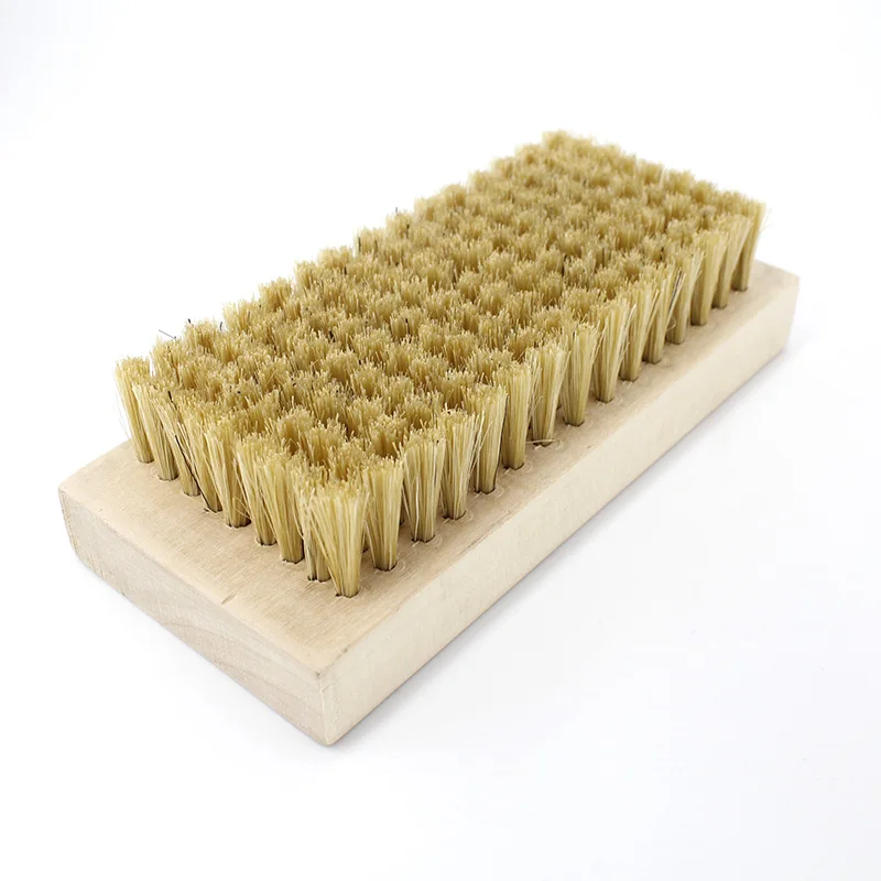 Made in Chinese factories wooden  squares custom hair brush for clean