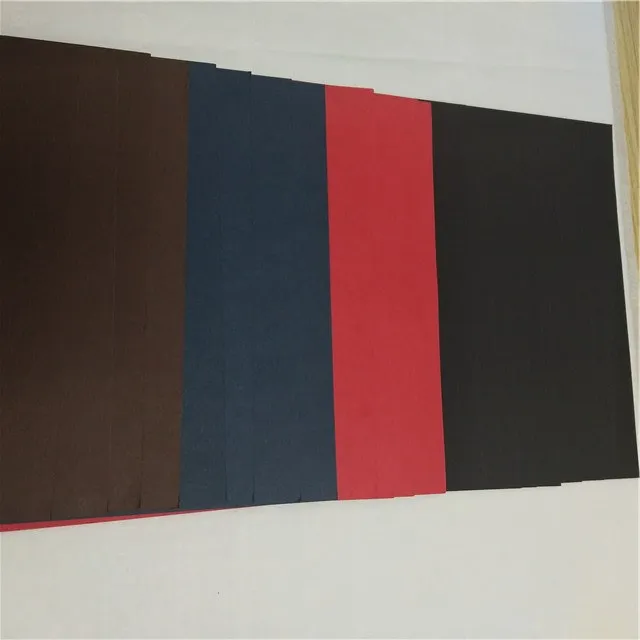 
virgin pulp special paper red and coffee color paper card for photo album 