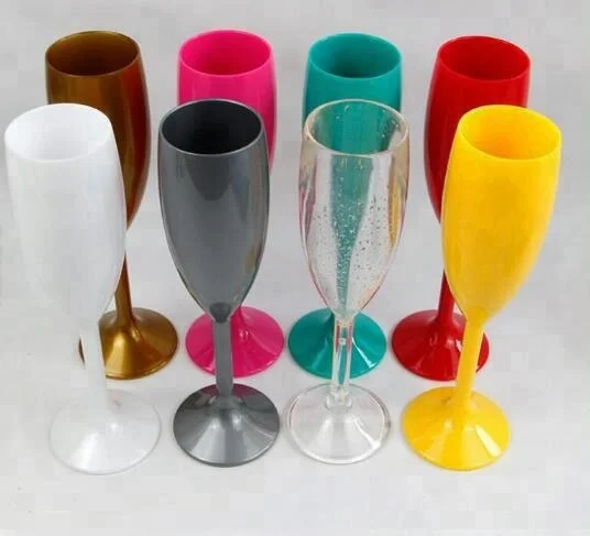 plastic champagne flutes