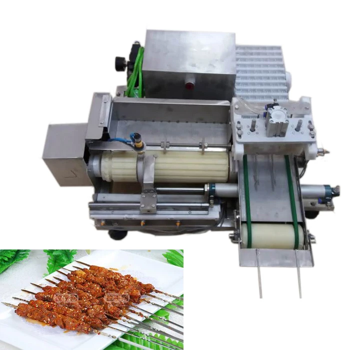 hot sale cheapest semi automatic meat kebab skewer machine