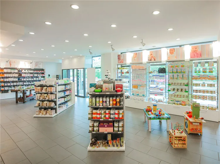 Shop Display Furniture for Pharmacy Retail Store Custom Made Wholesale Retail Pharmacy Shop Interior Design