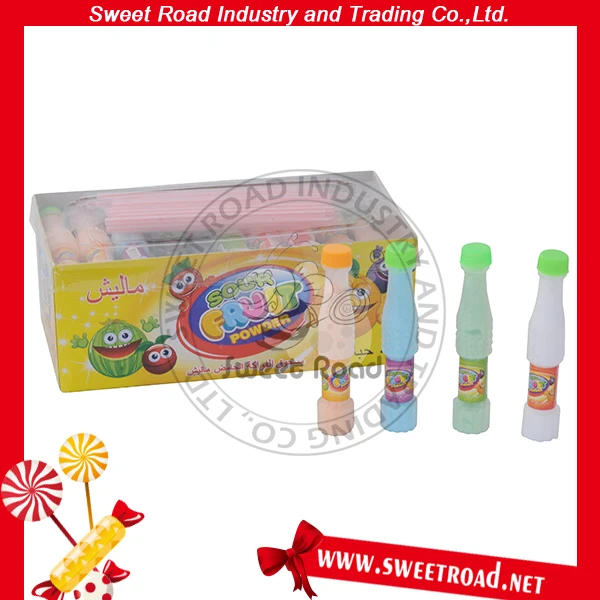 Бутылка газировки, Кислая фруктовая пудра, конфеты