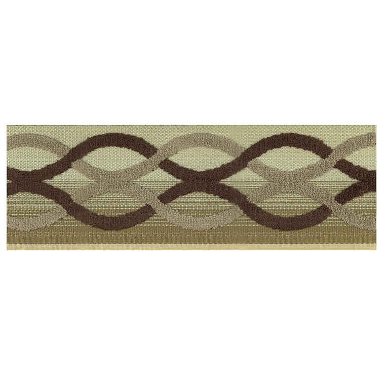 JBL Wholesale Custom Polyester Jacquard Velvet Curtain Lace Trim Tape