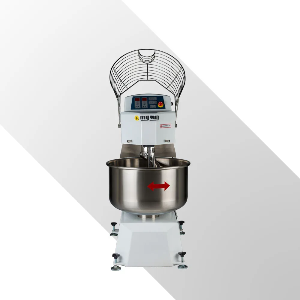 
Mysun bowl-lifted mixer 75kg 200l spiral mixer mix 75kg dry flour 150kg dough from factory 