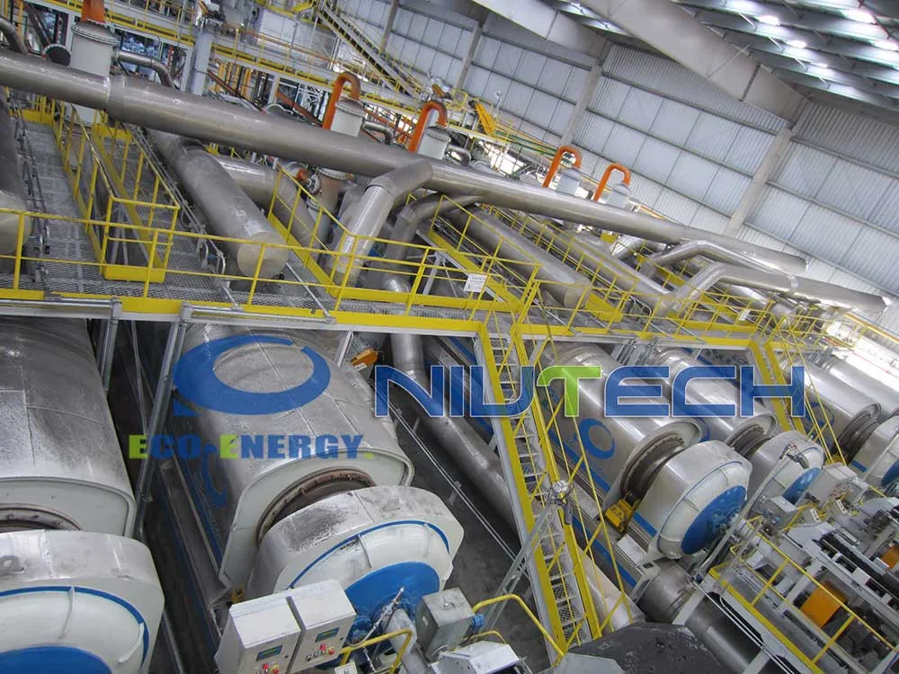 
Industrial continuous waste tyre pyrolysis production line 