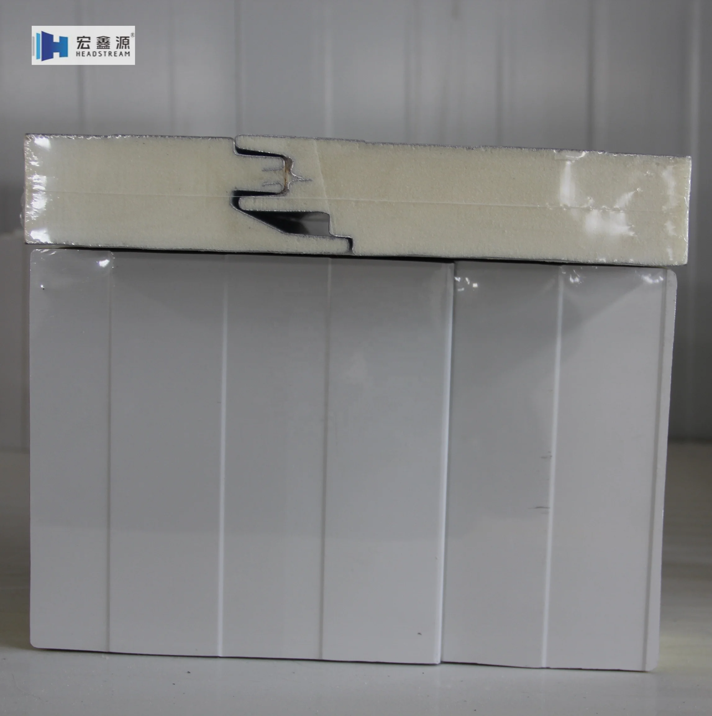 High Density Polyurethane Foam wall prefabricated house sandwich insulated metal  panels