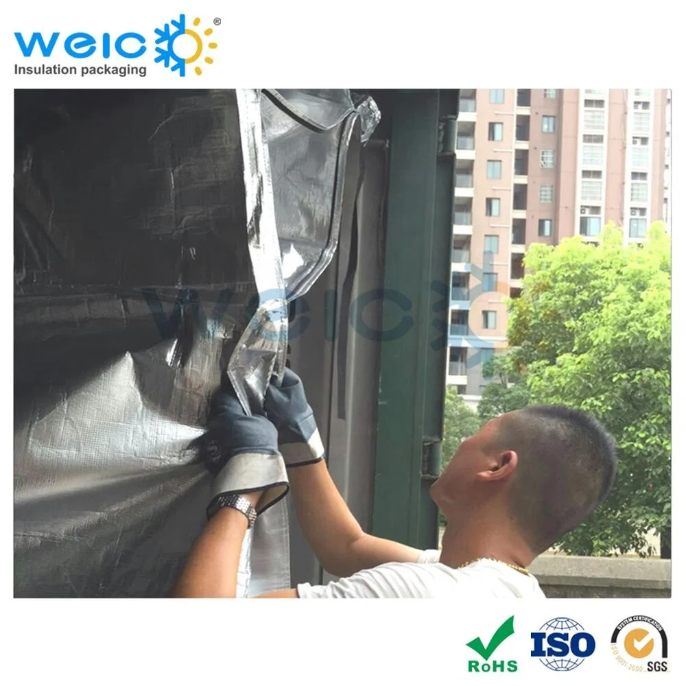 Thermal Reflective Aluminium Bulk Container Liner For Container 20ft 40ft 40hc 45hc