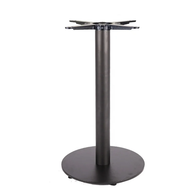 Chuangdi round metal design table legs with Dia450mm flat base for marble