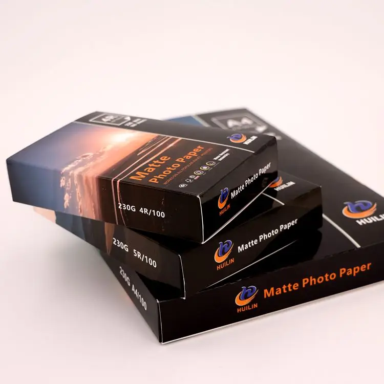 Premium Luminous Full Color Premium Bright White Waterproof  Factory Supply a4 size Glossy Matte inkjet photo Paper