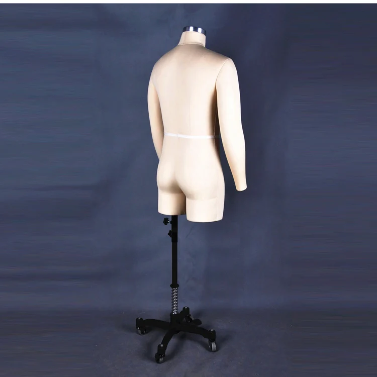 cheap wholesale adjustable size men dressmaker collapsible shoulder dress form male bust sewing mannequin for tailors