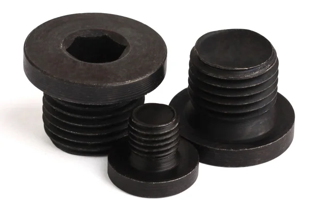 M3 M4 M5 M6 M8 M10 M12 Steel hydraulic screw plug DIN906 Hex Socket Pipe Plugs Screw