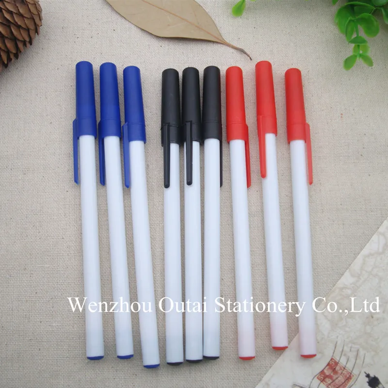 
OUTAE Cheap Simple Plastic Stick Ball Pen Promotional ballpoint Pen OT-928 