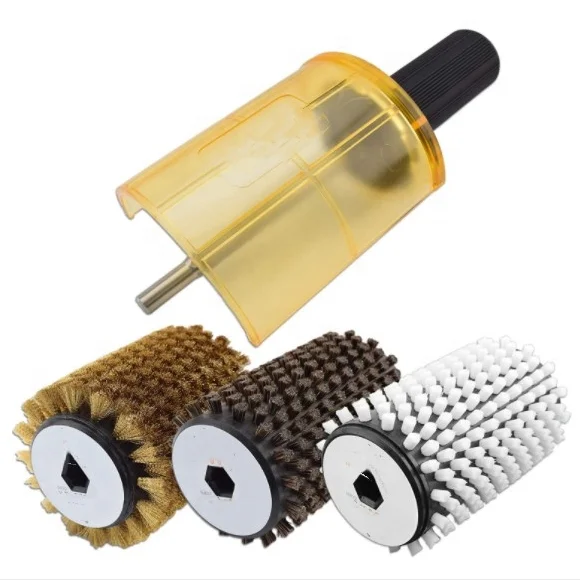 
100mm Hex Shaft Ski Roto Brush Ski Waxing brush 