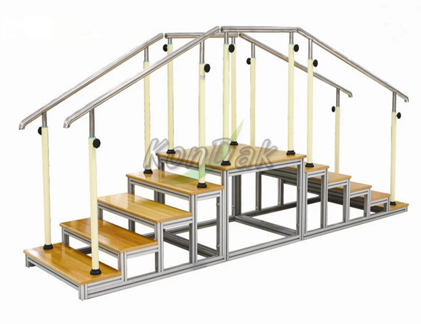 Rehabilitation Two-ways wooden walking training ladder