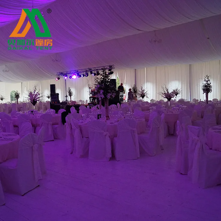 100 People Wedding Tent for Party Marquee with Nice Decoration Liner