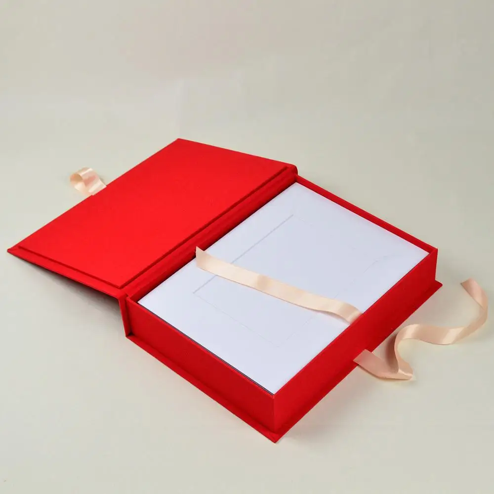 paper folio storage presentation box prints mats 4*6 5*7 8*10 11x14' presentation folio baby / wedding photography