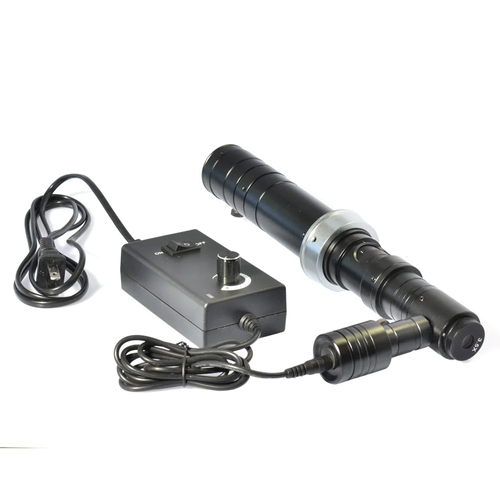 HAYEAR 1000X зум HD стерео микроскоп камера коаксиальный свет Монокуляр C-mount зум объектив 40 мм кольцевой стеклянный объектив