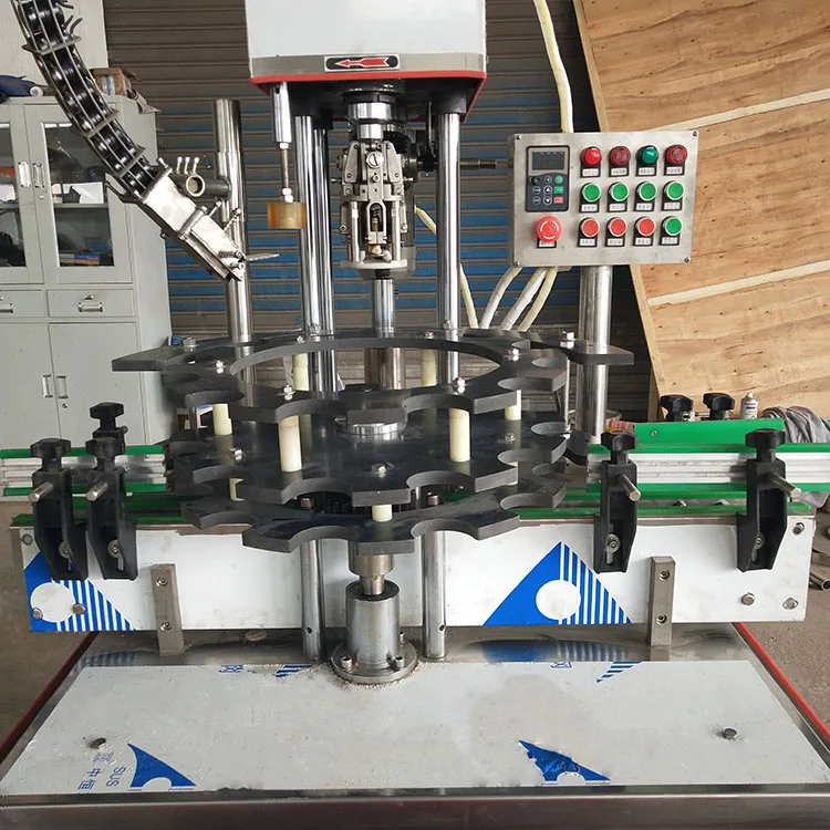 High Speed Rotary Glass Bottle ROPP Aluminium Cover Auto Capping Machine