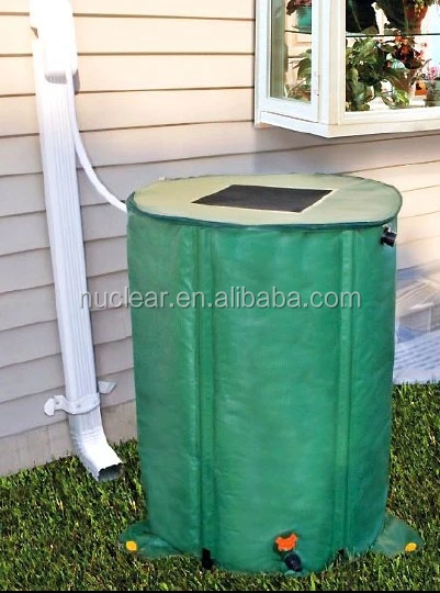 Flexible Water Barrel, Garden Folding Flexible Collapsible PVC 250L Rain Barrel Tank