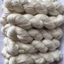 Superwash merino wool and silk blended yarn