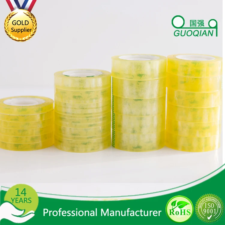 Office  School Stationery Top Quality Waterproof  Yellowish Color Adhesive Tape