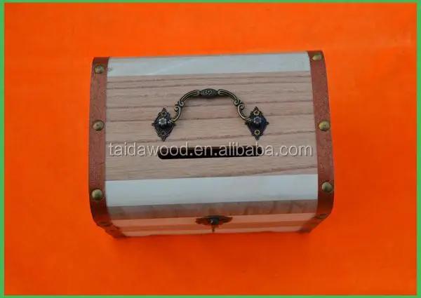 A fine wooden piggy bank