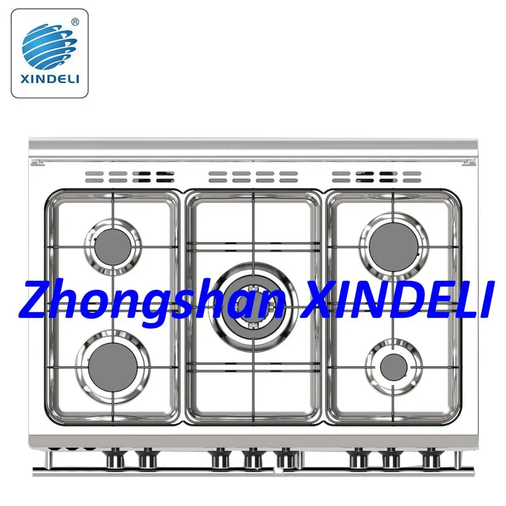 Modern design Vinca 90*60 double oven free standing cooker with gas oven for kitchen using