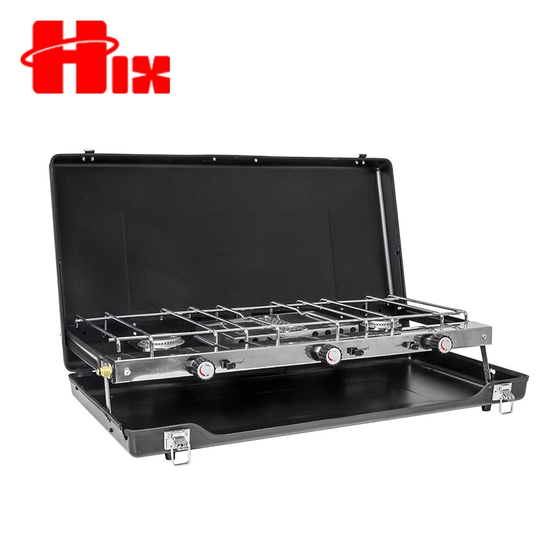 Korean 2 burner portable butane bbq gas stove