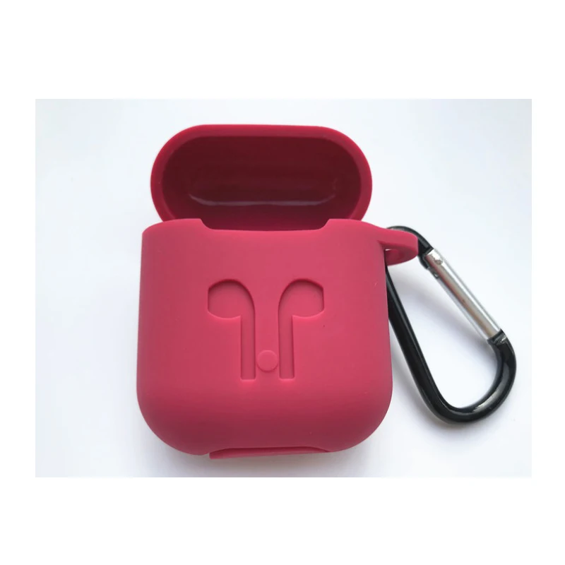 Thicken 3mm silicone protective cover wireless headset box charging storage bag