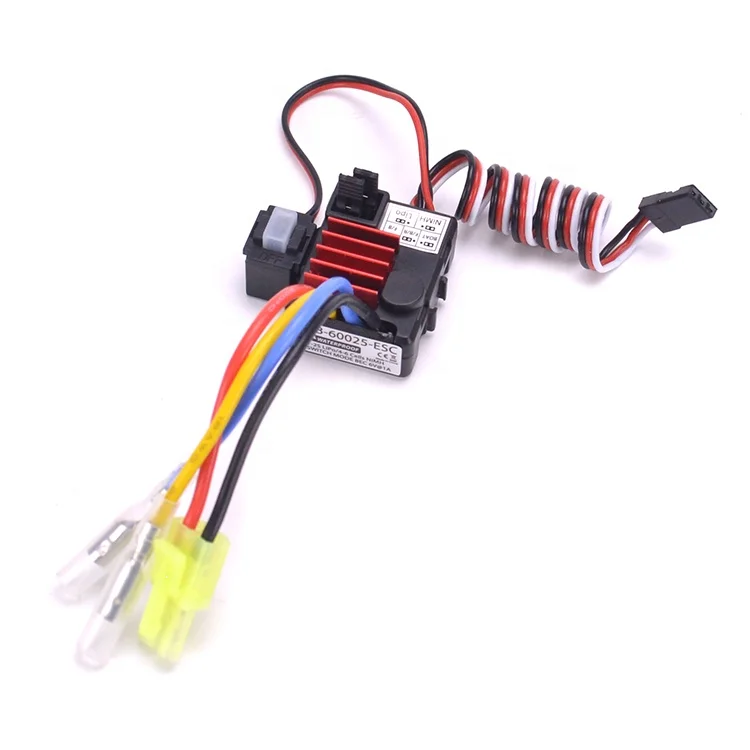TB-60025 25A ESC Brushed Electronical Speed Controller 1-2S Waterproof Dustproof for 1/18 RC Car Truck Boat various Models