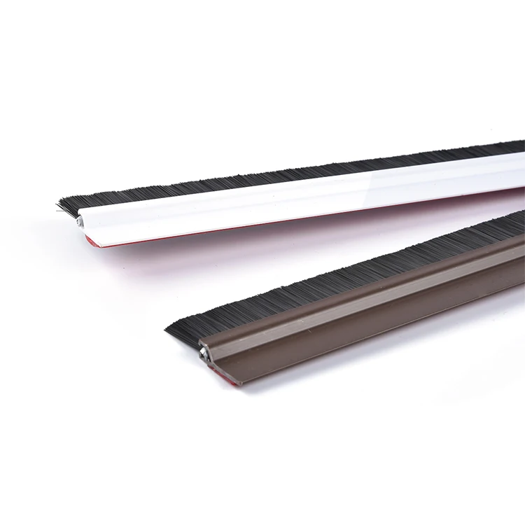 High quality aluminium weather stripping door bottom brush