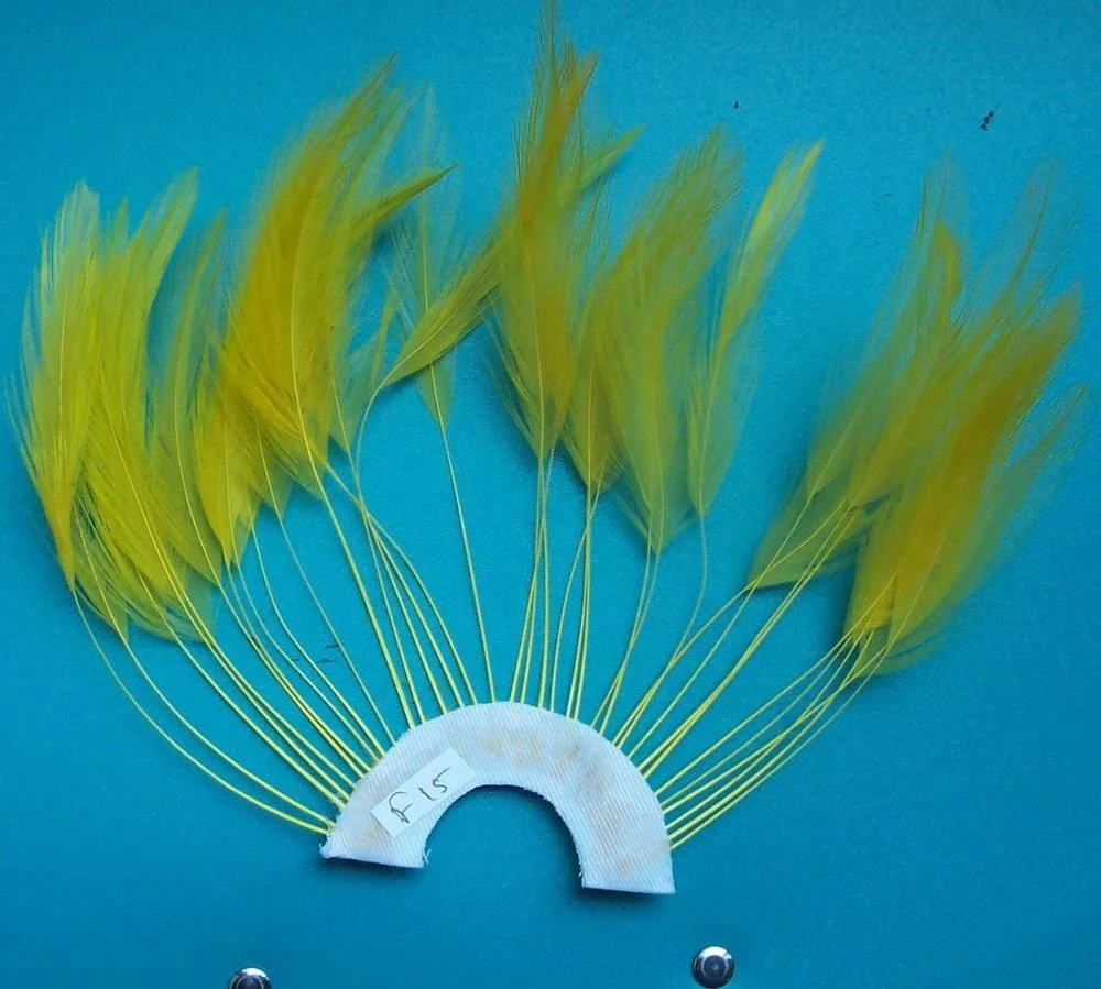 Showgirl costume Feather Pinwheels headdress for sale