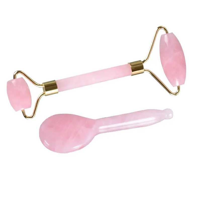 Amazon hot jade guasha board rose quartz gua sha tool for body