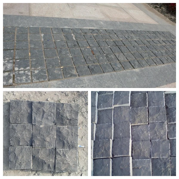 Chinese Cheap Outdoor Black Pavers for Driveway 10x10x5cm